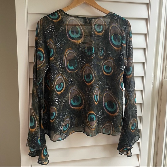 Peacock bell sleeved Show Me Your Mumu Top - Picture 4 of 7